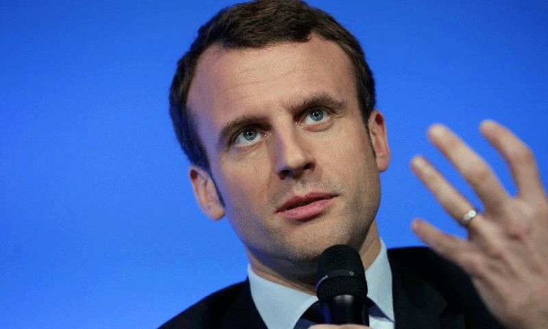إيمانويل ماكرون مرشح حركة "إلى الأمام"- حزب الوسط الفرنسي- (إنترنت)