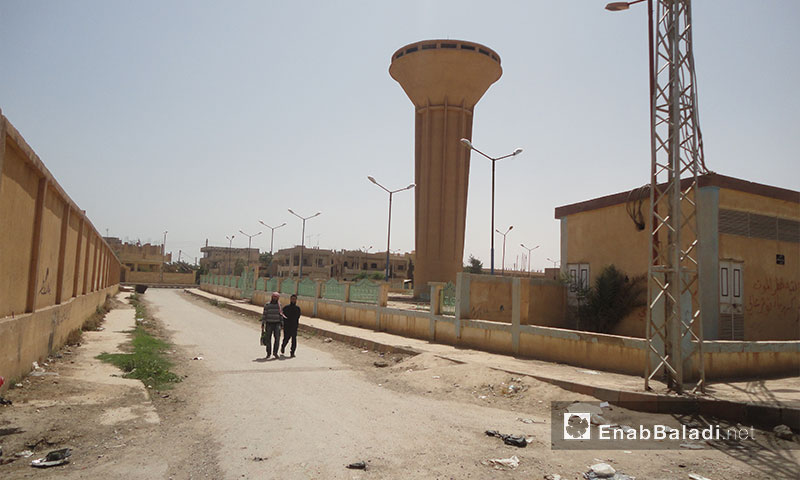 خزان المياه في مدينة الميادين شرق دير الزور - 2013 (أرشيف عنب بلدي)
