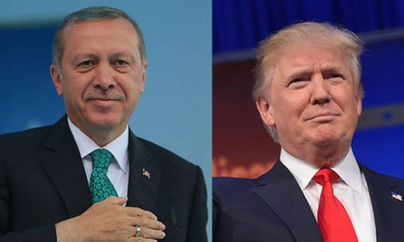 الرئيس الأمريكي دونالد ترامب ونظيره التركي رجب طيب أردوغان - (انترنت)
