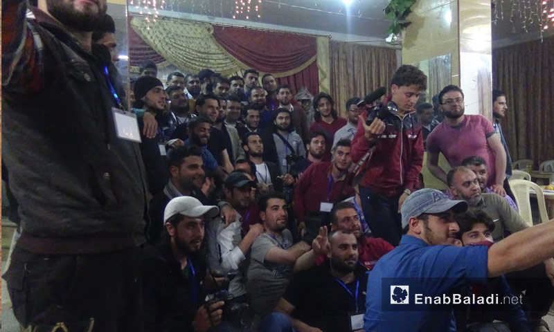 اجتماع الإعلاميين في معرة النعمان بإدلب - 6 أيار 2017 (عنب بلدي)