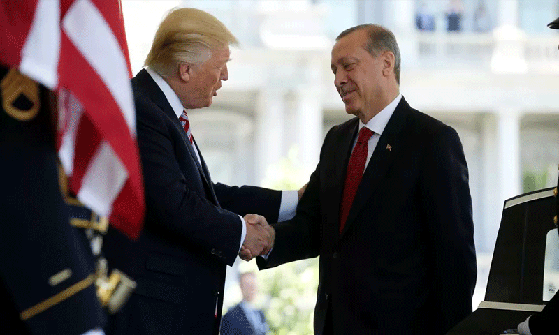 لقاء الرئيسان الأمريكي، دونالد ترامب، والتركي، رجب طيب أردوغان، الثلاثاء- 16 أيار 2017 (إنترنت)