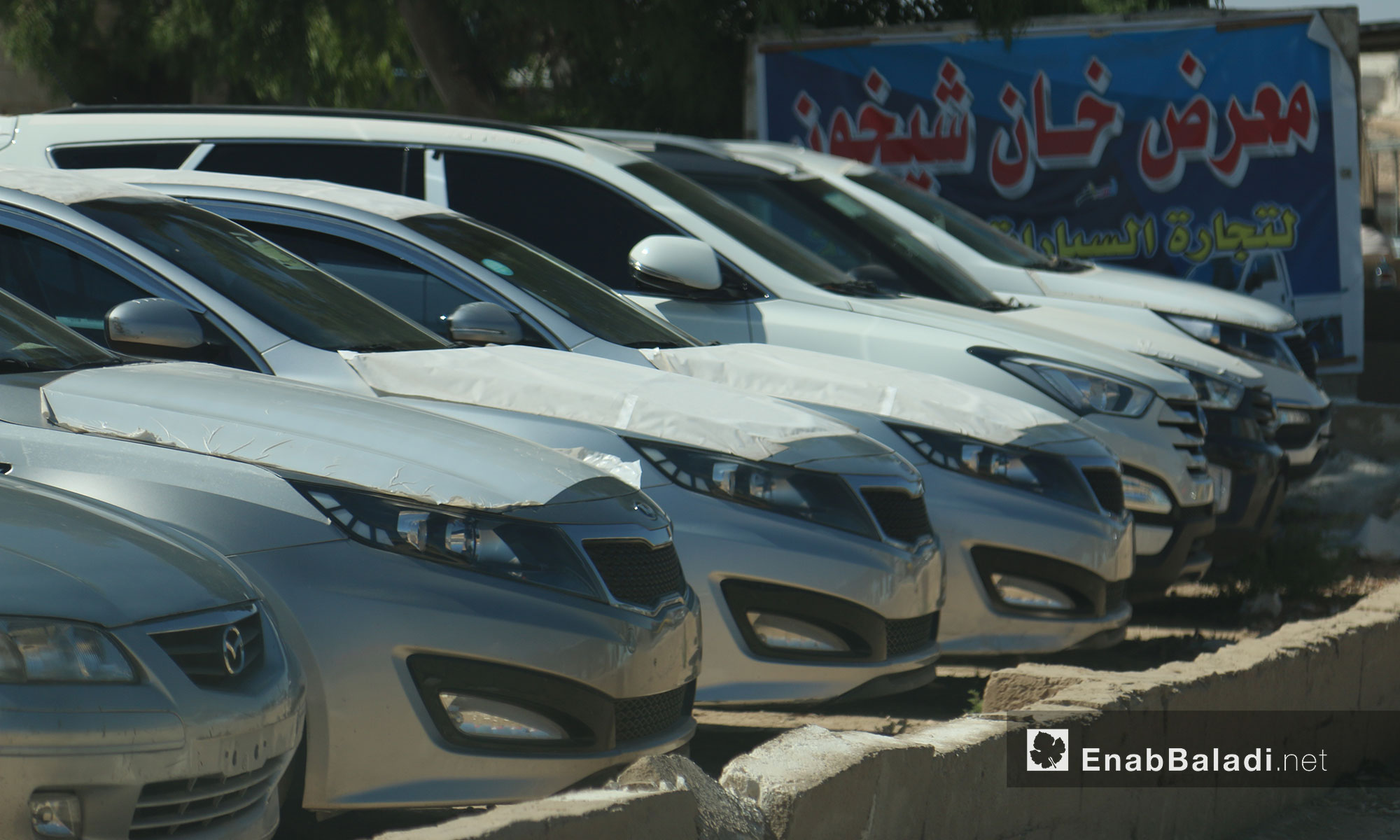 تجارة السيارات المستعملة والجديدة في سرمدا بإدلب - 12 حزيران 2017 (عنب بلدي)