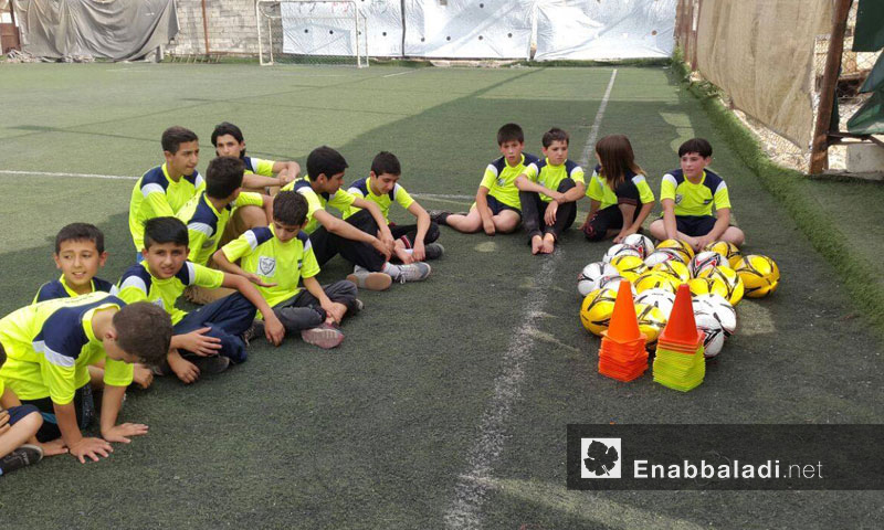 مشروع الطفل الرياضي بمرحلته الثانية في حلب - حزيران 2016 (عنب بلدي)