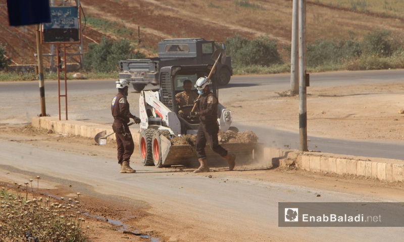 الدفاع المدني يزيل مخلفات الحرب في ريف إدلب الجنوبي- الاثنين 12 حزيران (عنب بلدي)