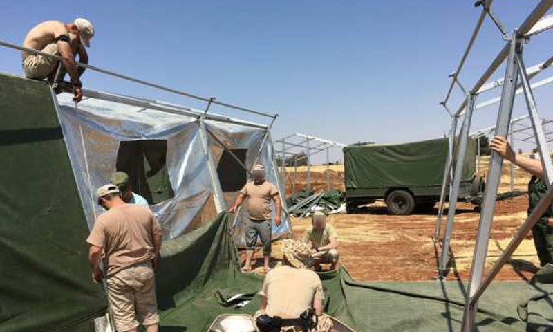 إنشاء مخيم للجيش الروسي في محافظة حماة- الخميس 15 حزيران (روزفينسا)