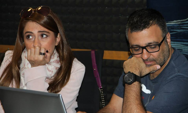 المطربة اللبنانية جوليا بطرس وشقيقها الملحن زياد بطرس - (انترنت)