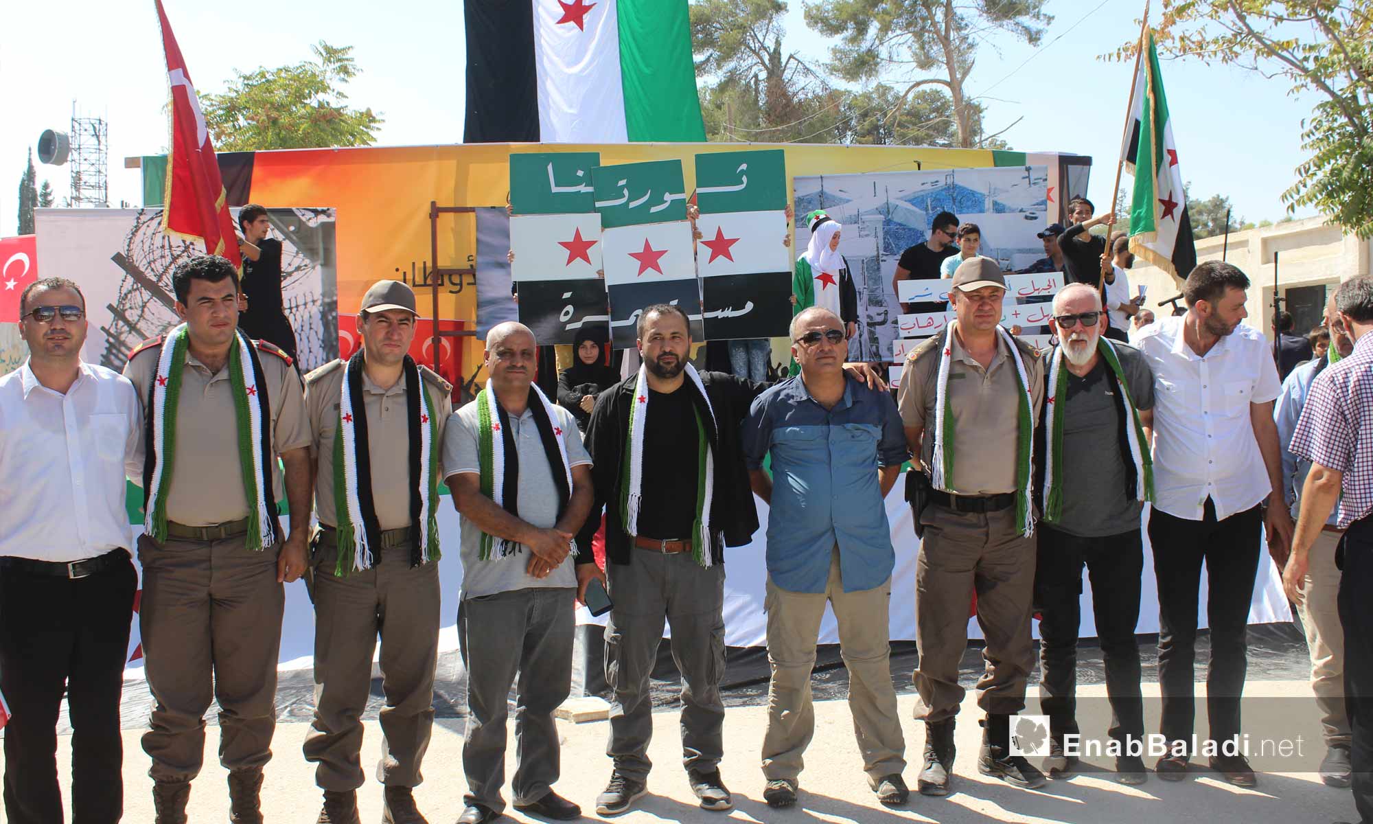 فعاليات في مدينة جرابلس بريف حلب الشمالي احتفالًا بالذكرى الأولى لتحريرها - 24 آب 2017 (عنب بلدي)