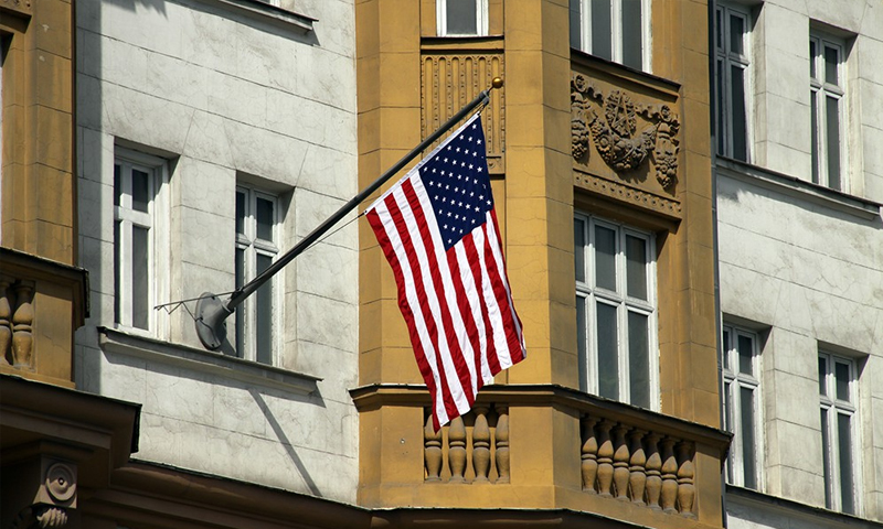 مبنى السفارة الأمريكية في موسكو - (انترنت)