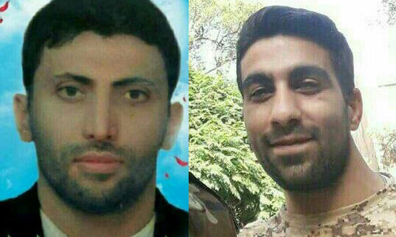 القياديان في الحرس الثوري الإيراني محمد تاجبخش ومرتضى حسين بور - (فارس)
