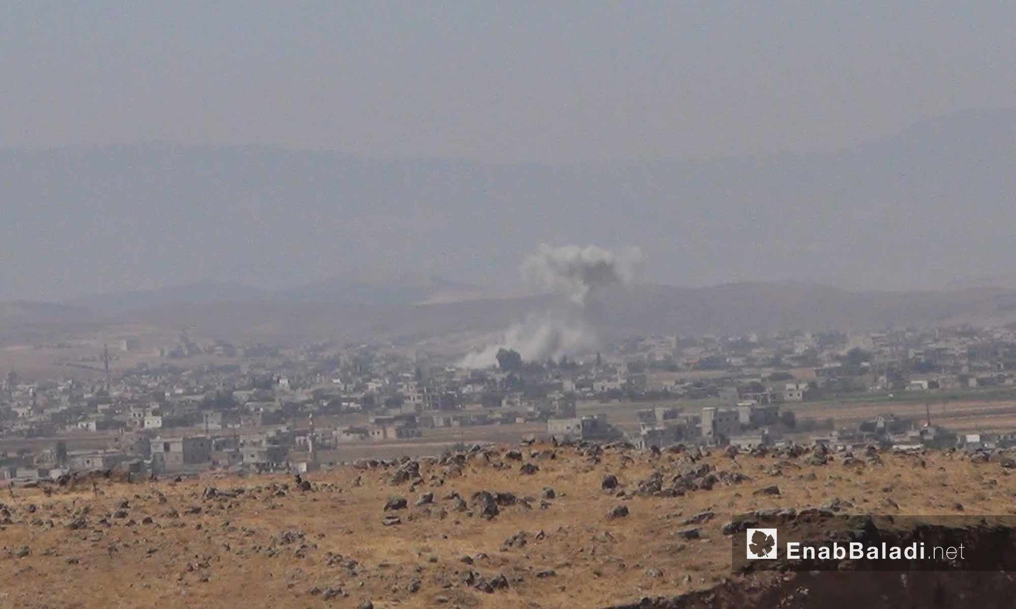 غارات تستهدف الحولة في ريف حمص الشمالي - 10 آب 2017 (عنب بلدي)