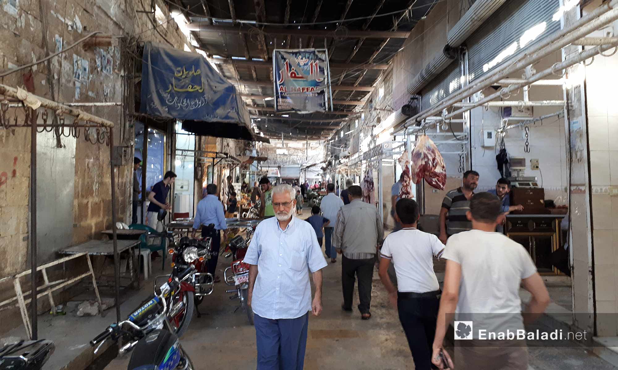 السوق المركزي في مدينة إعزاز شمال حلب - 13 أيلول 2017 (عنب بلدي)