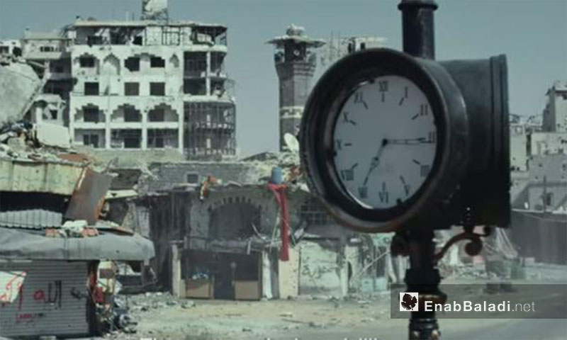 لقطة من برومو فيلم "مطر حمص" على يوتيوب - 22 أيلول 2017 (عنب بلدي)
