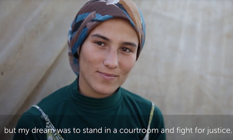 روجين فتاة سورية تعمل في مخيم تركي (Their world)