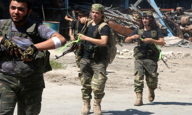قوات من الجيش الحر في ريف حلب الشمالي (انترنت)