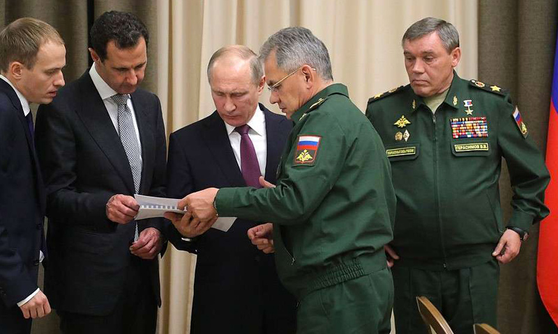 رئيس النظام السوري في زيارة إلى سوتشي الروسية - 20 تشرين الثاني 2017 (وكالات روسية)