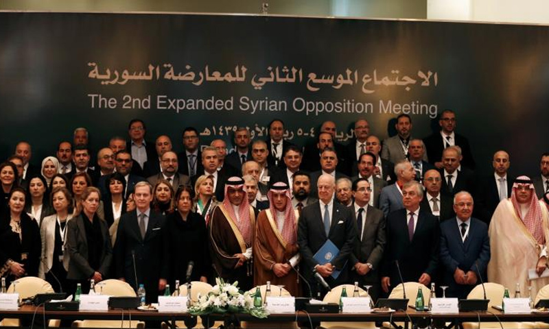 اجتماع المعارضة في الرياض - 22 تشرين الثاني 2017 (Reuters)