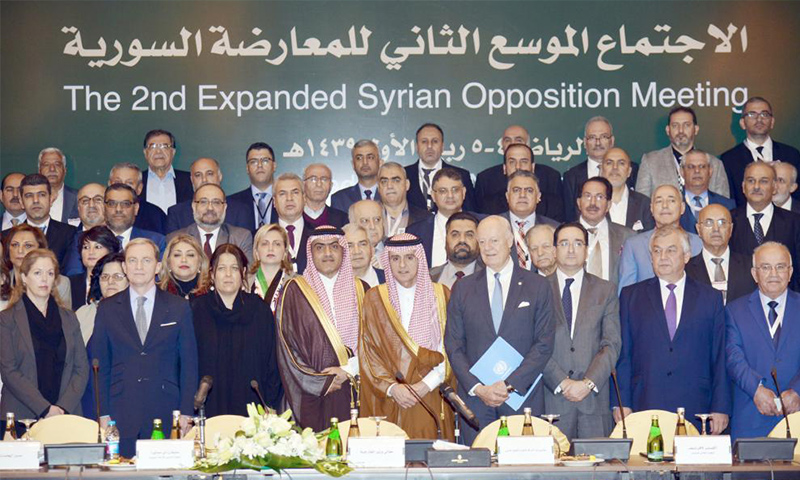 اجتماع أطياف المعارضة السورية في الرياض - 22 تشرين الثاني 2017 (وكالات)
