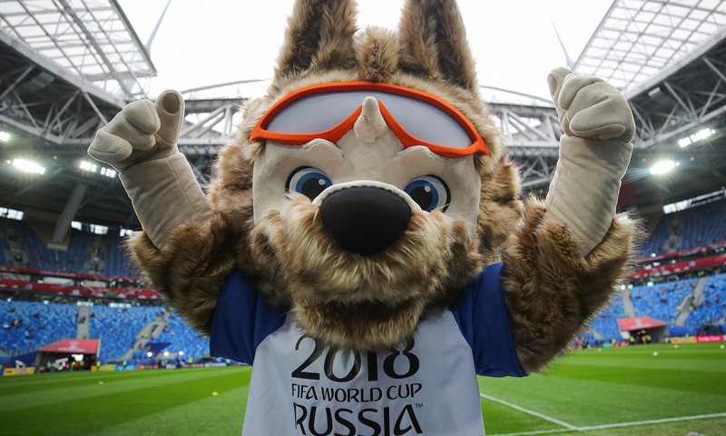 تميمة كأس العالم في روسيا 2018 (تاس)