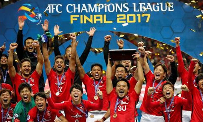 تتويج نادي أوراوا الياباني بلقب دوري أبطال آسيا 2017-25 تشرين الثاني 2017(انترنت)
