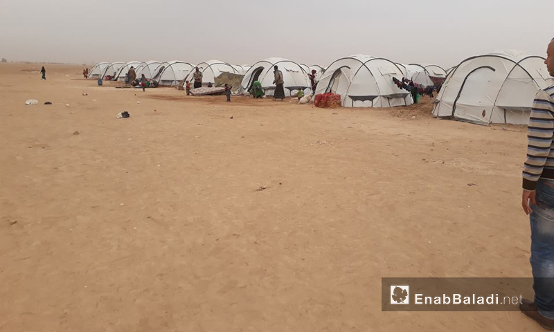 مخيم أبو خشب في ريف الحسكة الجنوبي - تشرين الأول 2017 (عنب بلدي)