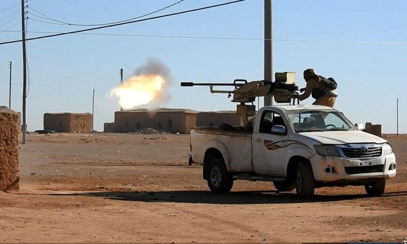 تنظيم الدولة الإسلامية خلال المعارك الدائرة في محيط مدينة البوكمال - 8 كانون الأول 2017 (أعماق)