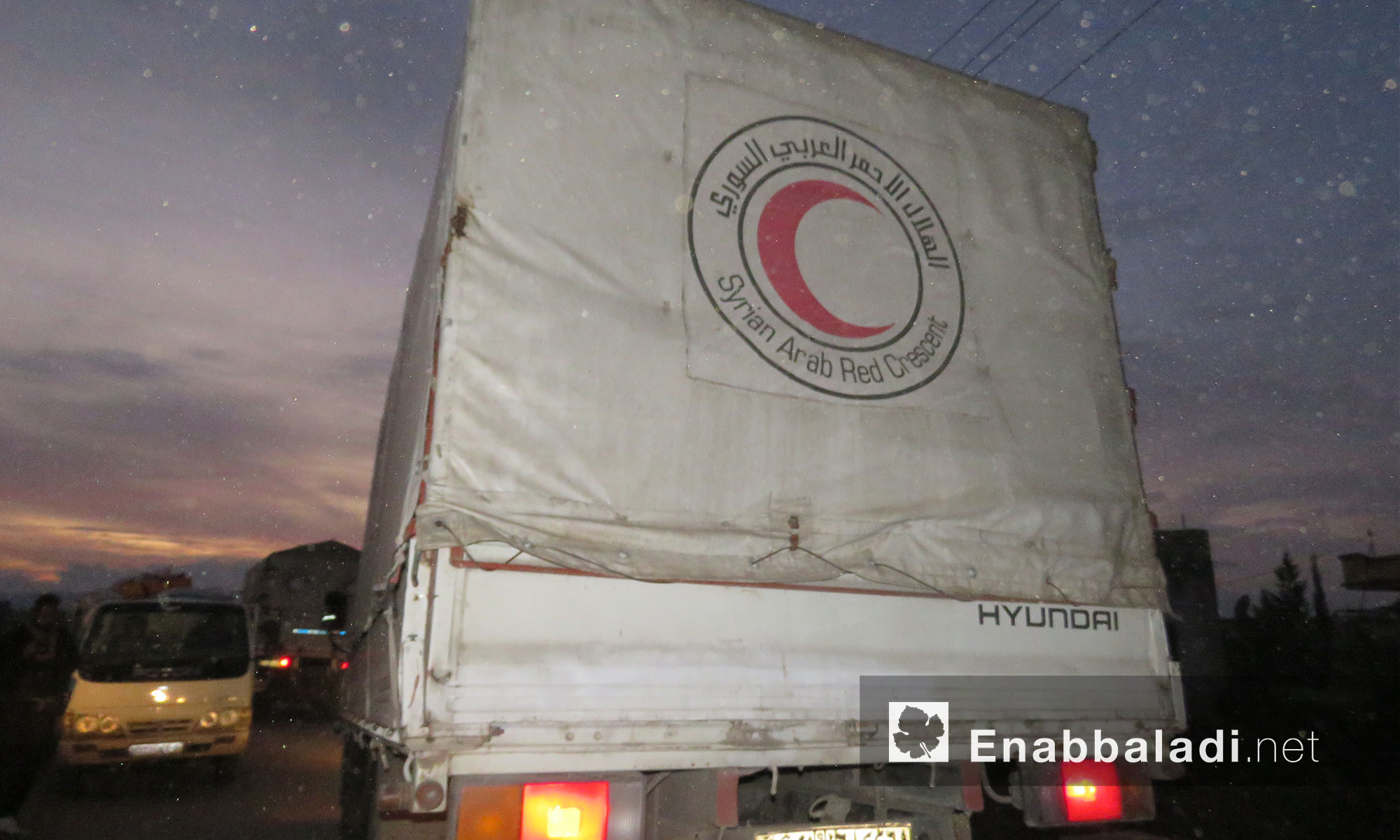 دخول قافلة مساعدات أممية إلى منطقة الحولة ومناطق ريف حماه الجنوبي - 14 كانون الأول 2017 (عنب بلدي)