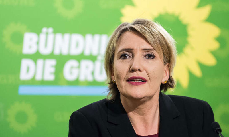 زيمونا بيتر، رئيسة حزب الخضر الألماني (DPA)