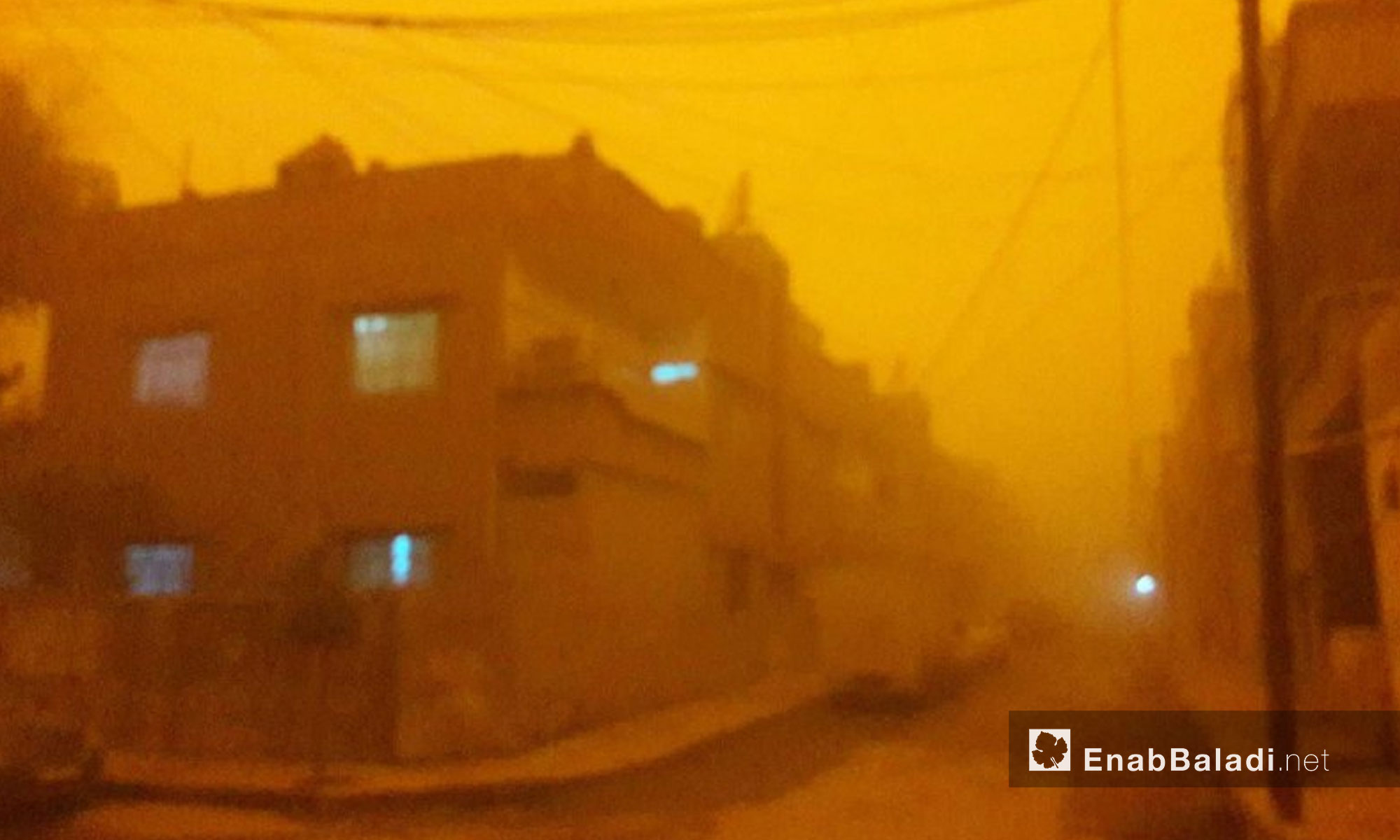 عاصفة رملية تضرب القامشلي - 19 كانون الثاني 2018 (عنب بلدي)