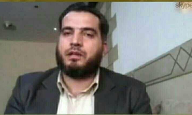 القاضي عدنان عبد العزيز التابع لمجلس القضاء الأعلى في الغوطة الشرقية - (فيس بوك)