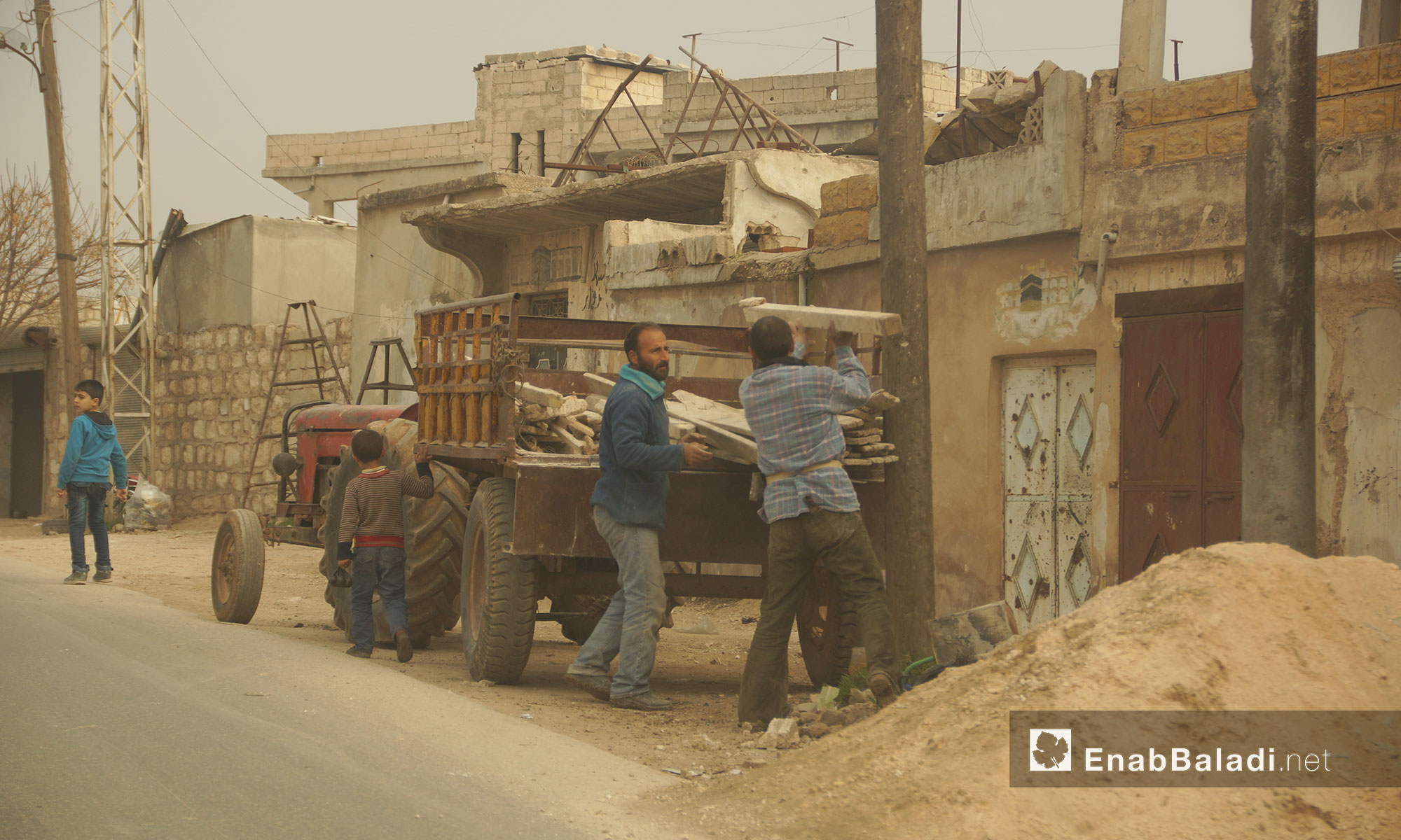 أجواء الحياة اليومية في بلدة المسطومة بريف إدلب - 13 كانون الثاني 2018 (عنب بلدي)
