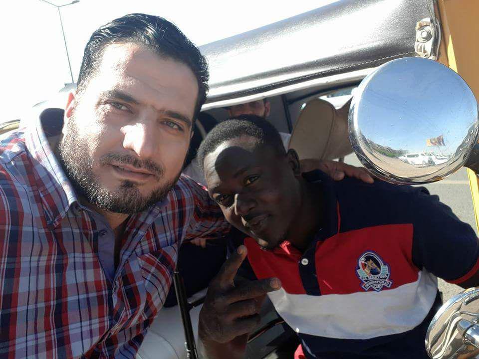 صورة تم تداولها في مواقع التواصل الاجتماع لعدنان عبد العزيز في مواقع التواصل الاجتماعي بعد وصوله إلى السودان (فيس بوك)