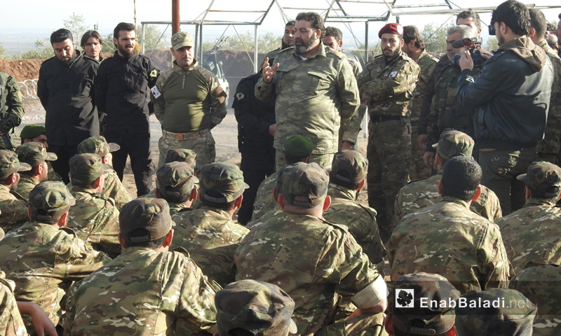  لواء المعتصم التابع للجيش السوري الحر يخرج دورة جديدة من المقاتلين - 27 كانون الأول 2017 (عنب بلدي)