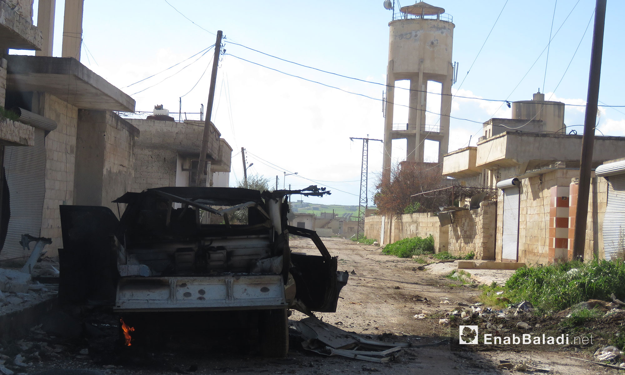 بلدة كرناز بعد سيطرة الجيش الحر عليها في ريف حماة - 14 آذار 2018 (عنب بلدي)