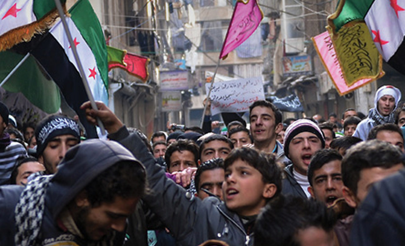 مظاهرة في حلب - 2013 (AFP)
