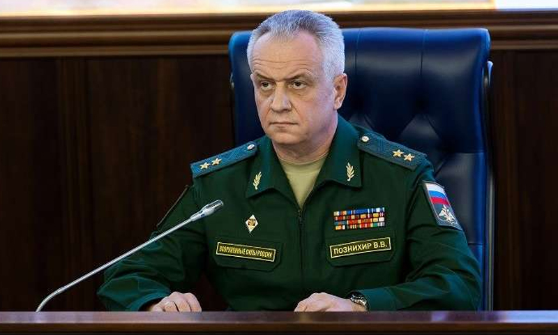 النائب الأول لرئيس مركز إدارة العمليات التابع لهيئة الأركان الروسية، اللواء فيكتور بوزنيخير
(سبونتيك)