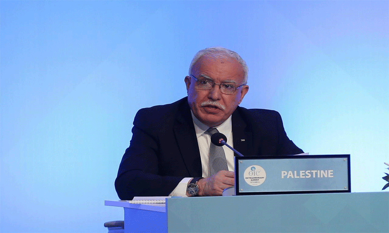 وزير الخاريجة الفلسطيني، رياض المالكي (رويترز)