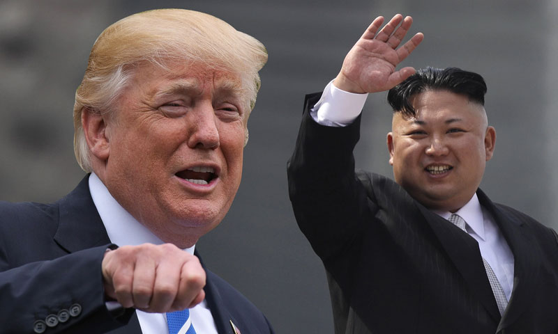 الرئيس الأمريكي دونالد ترامب ونظيره الكوري الشمالي كيم جونغ أون (نيويورك تايمز)