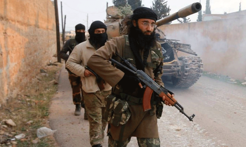مقاتلو تنظيم الدولة في مخيم اليرموك (ارم نيوز)