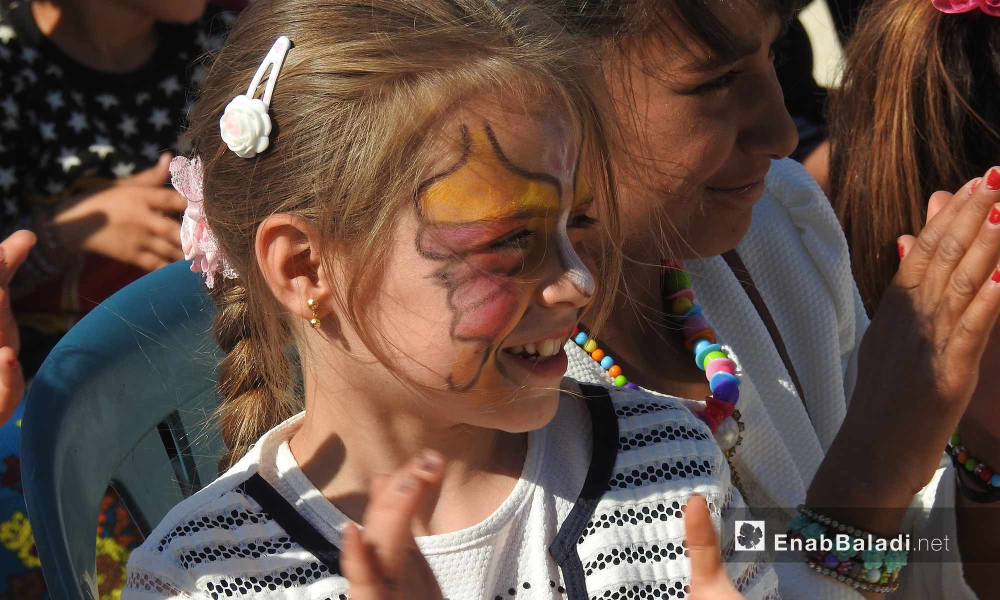 احتفالية للأطفال في مدرسة قرية البل بمناسية عيد الفطر في ريف حلب الشمالي - 17 حزيران 2018 (عنب بلدي)