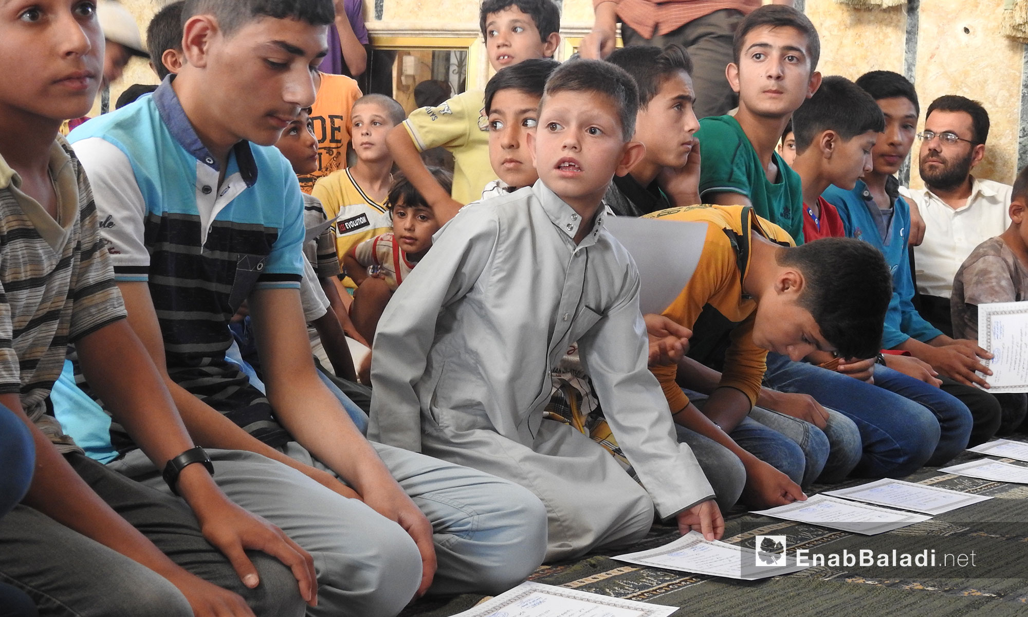 منتدى دابق الثقافي يكرم المتفوقين من حفظة القرآن الكريم في ريف حلب الشمالي - 12 حزيران 2018 (عنب بلدي)