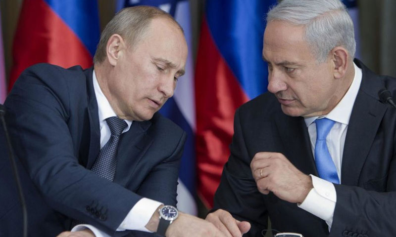 الرئيسين الإسرائيلي والروسي (وكالات روسية)