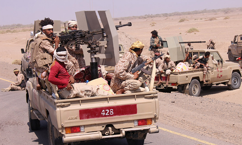 عناصر من الجيش اليمني في منطقة قلعة الطائف في اليمن - (رويترز)