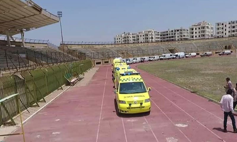 منظومة الاسعاف في ادلب السبت 2 حزيران 2018 (فيسبوك مديرية صحة ادلب)
