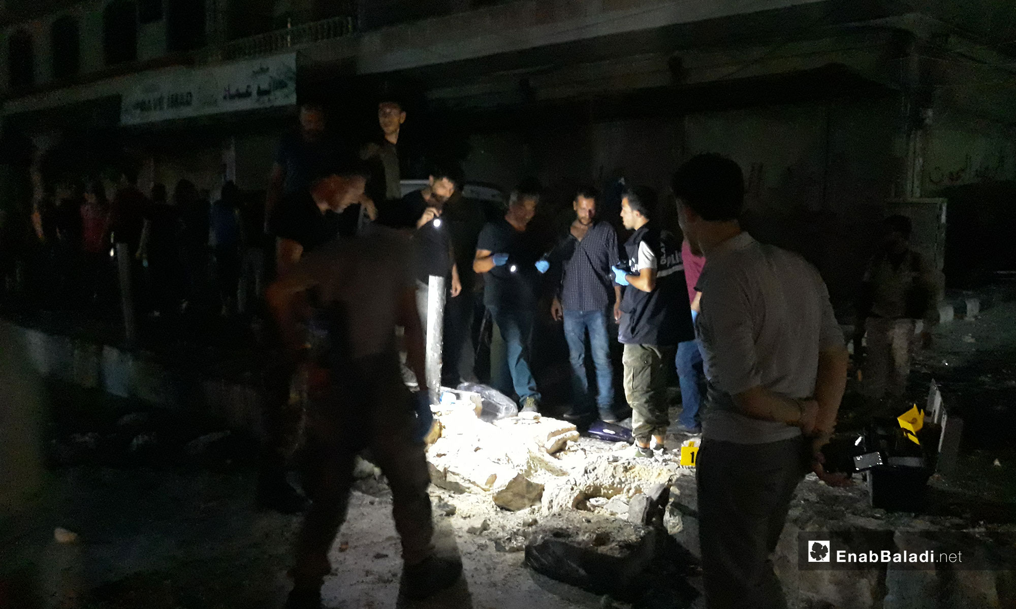 انفجار عبوة ناسفة في مدينة عفرين - 29 من آب 2018 (عنب بلدي)