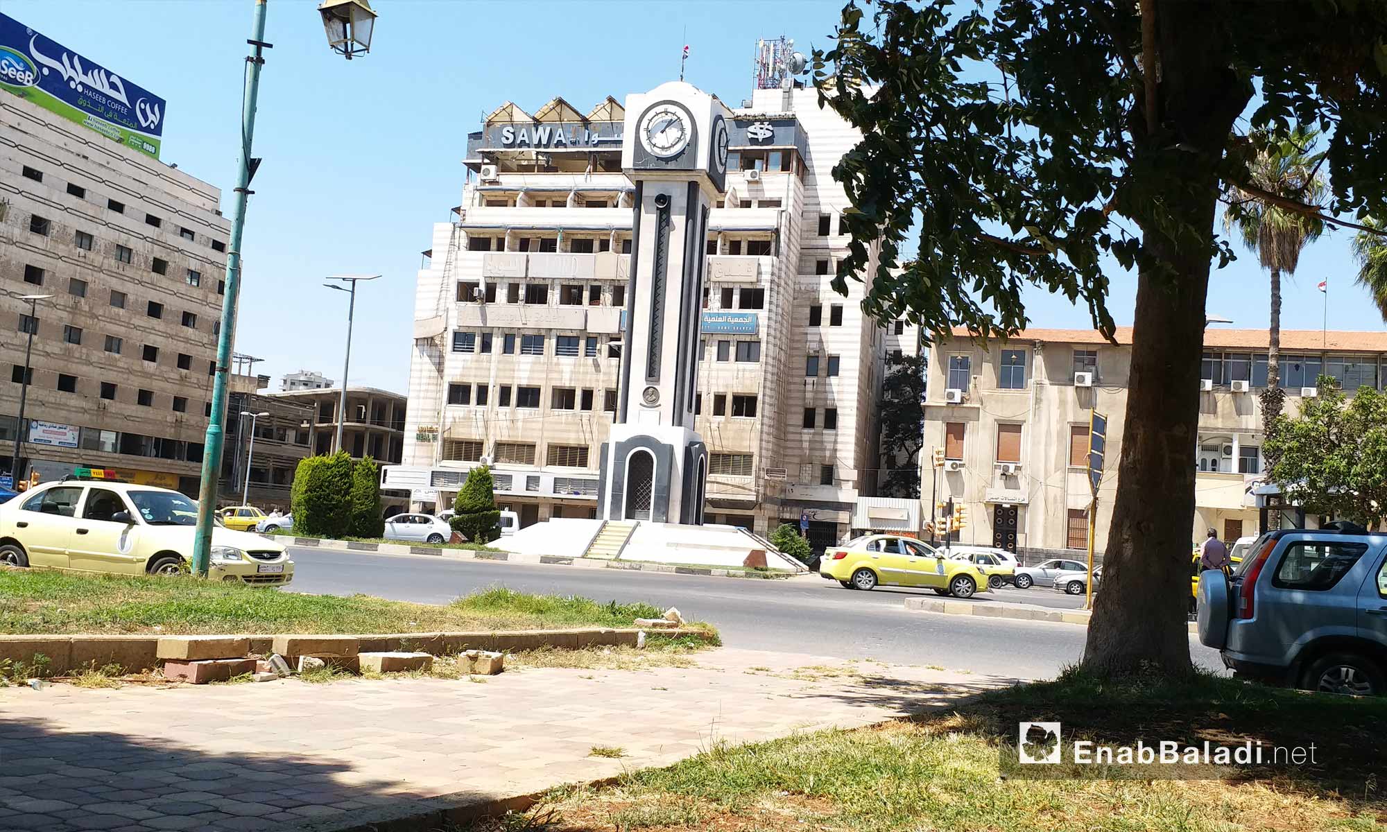 الساعة الجديدة وسط مدينة حمص - 19 من آب 2018 (عنب بلدي)