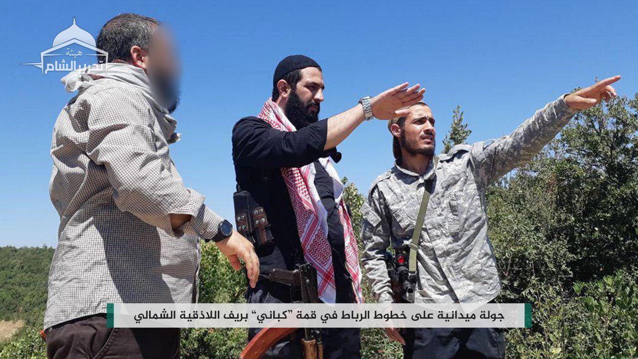 أبو محمد الجولاني في جولة تفقدية في ريف اللاذقية الشمالي - 21 من آب 2018 (تحرير الشام)