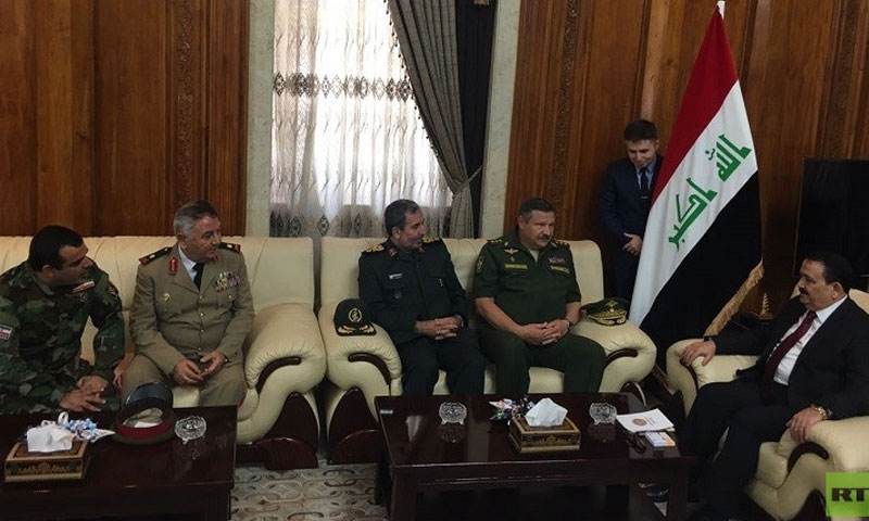 اجتماع روسي ايراني سوري عراقي في بغداد 1 أيلول 2018 (RT)