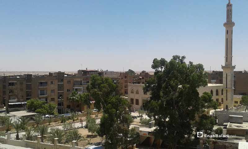 مشهد من أحياء مدينة الرقة (عنب بلدي)