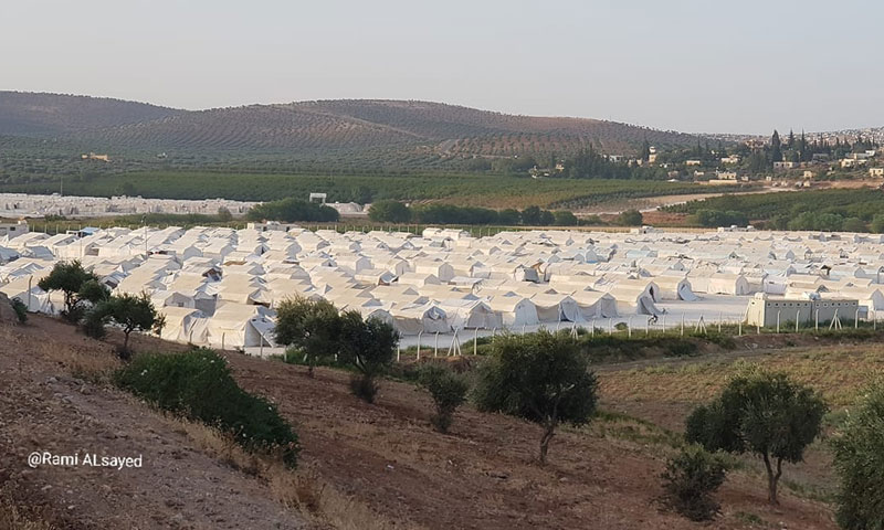 مخيم دير بلوط في ريف حلب الشمالي - تموز 2018 (المصور رامي السيد)

