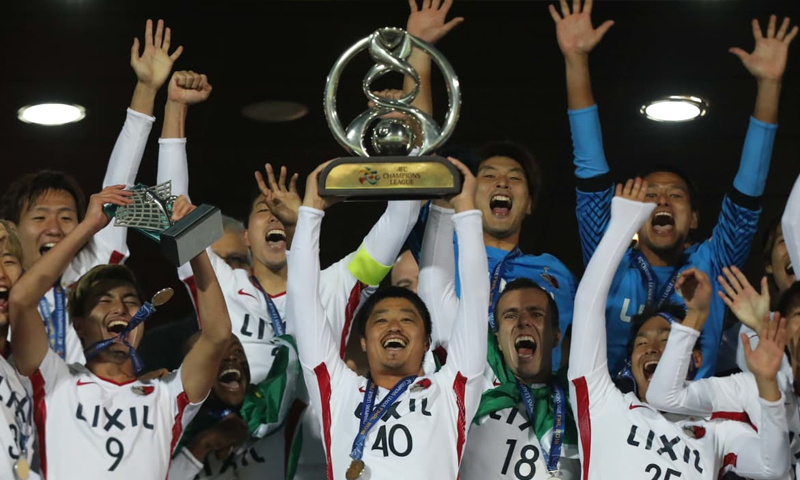 تتويج نادي كاشيما أنتليرز الياباني بدوري أبطال آسيا، تشرين الأول 2018 (AFC)